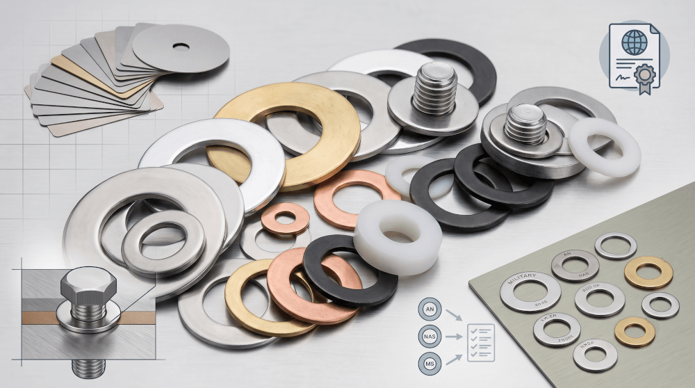 Flat Washer Types Explained: Materials, Sizes & Industrial Applications